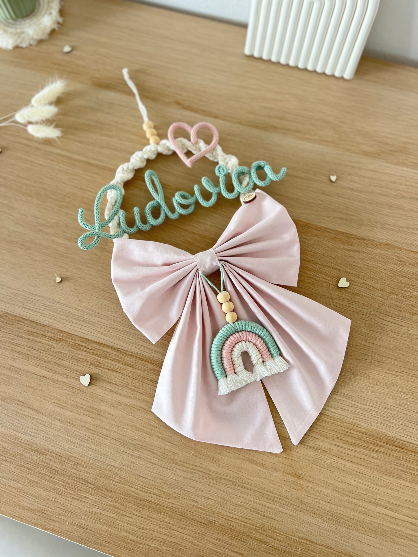 Fiocco / Ghirlanda Nascita "Piccola Dalia"