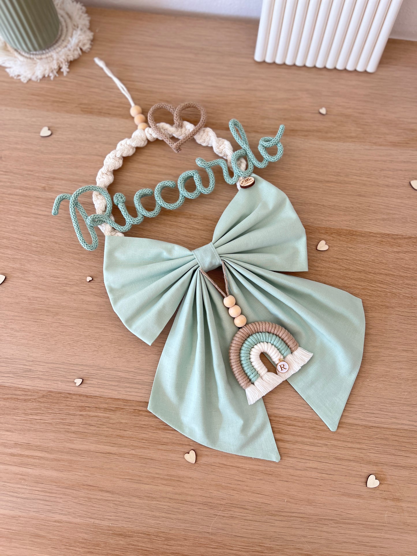 Fiocco / Ghirlanda Nascita "Piccola Dalia"