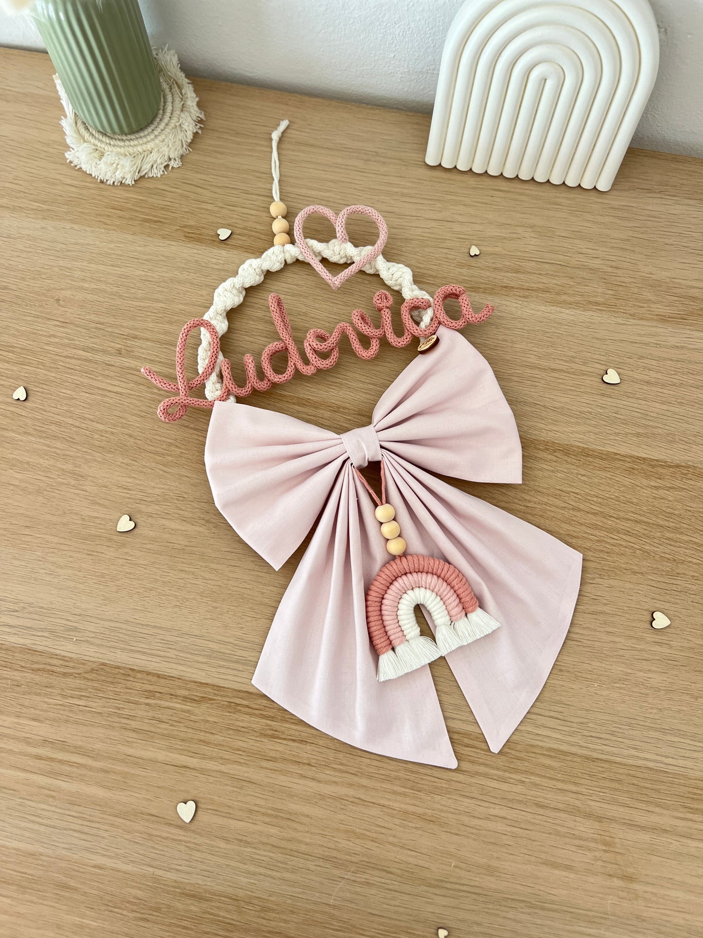 Fiocco / Ghirlanda Nascita "Piccola Dalia"