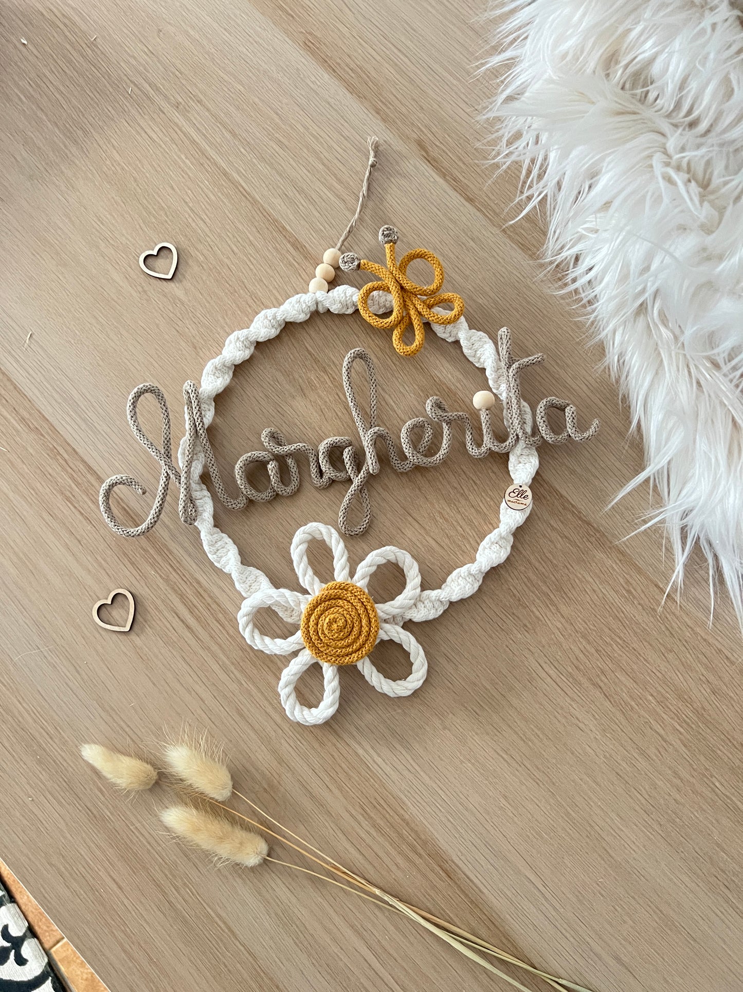 Cerchietto Daisy 🌼 con nome M - 20 cm
