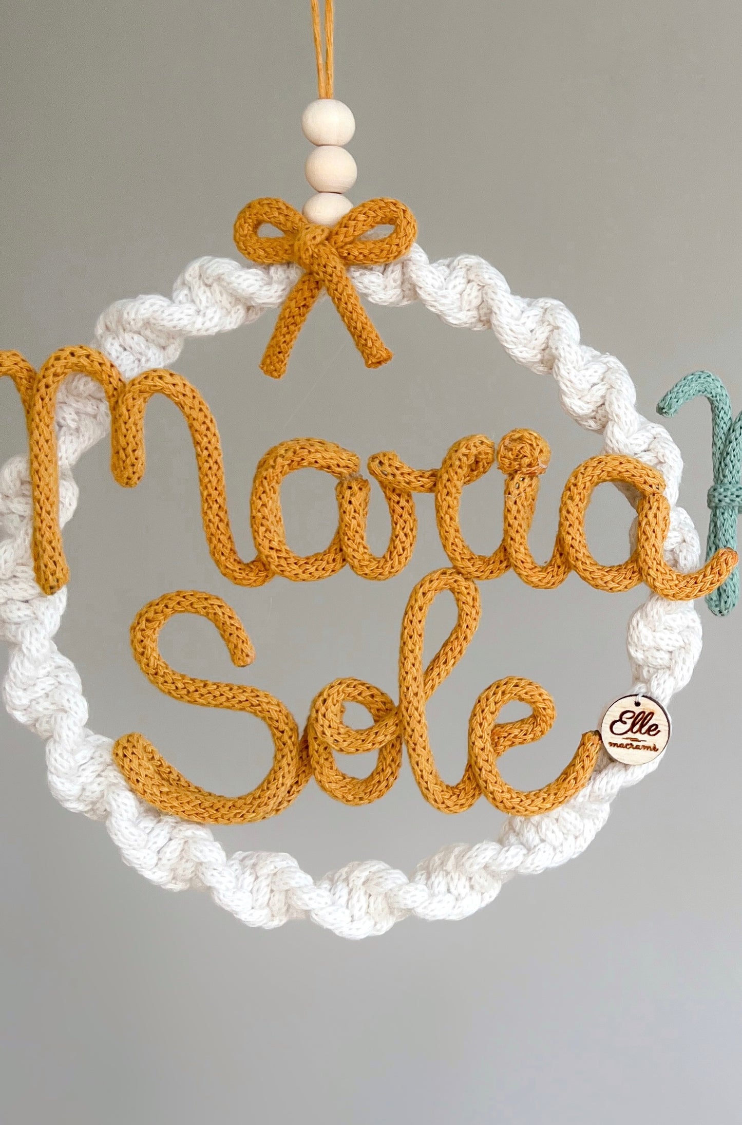 Cerchietto con nome S - 15 cm