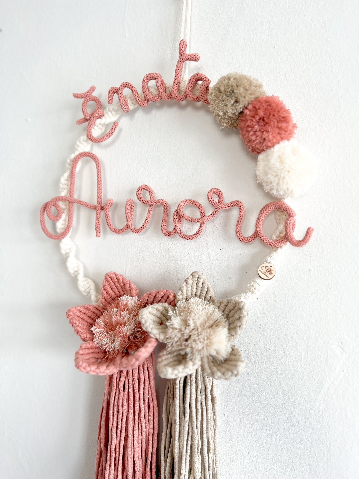 Birth Bow Flower & Pompon