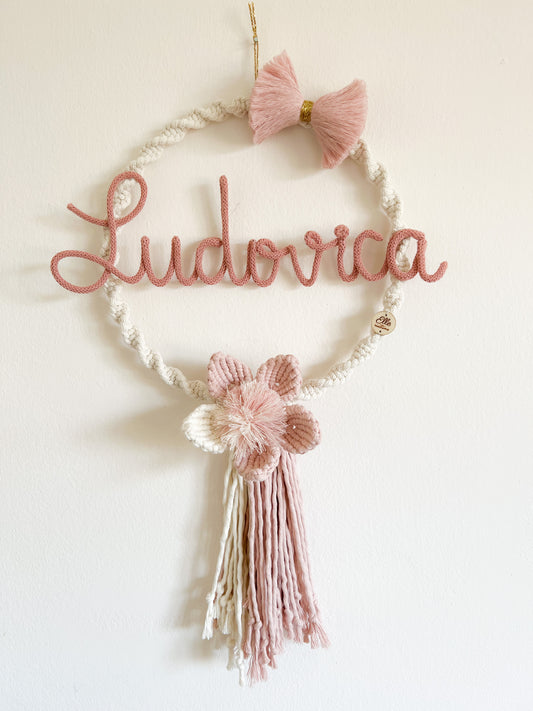 Fiocco / Ghirlanda Nascita Flower & Fiocchetto