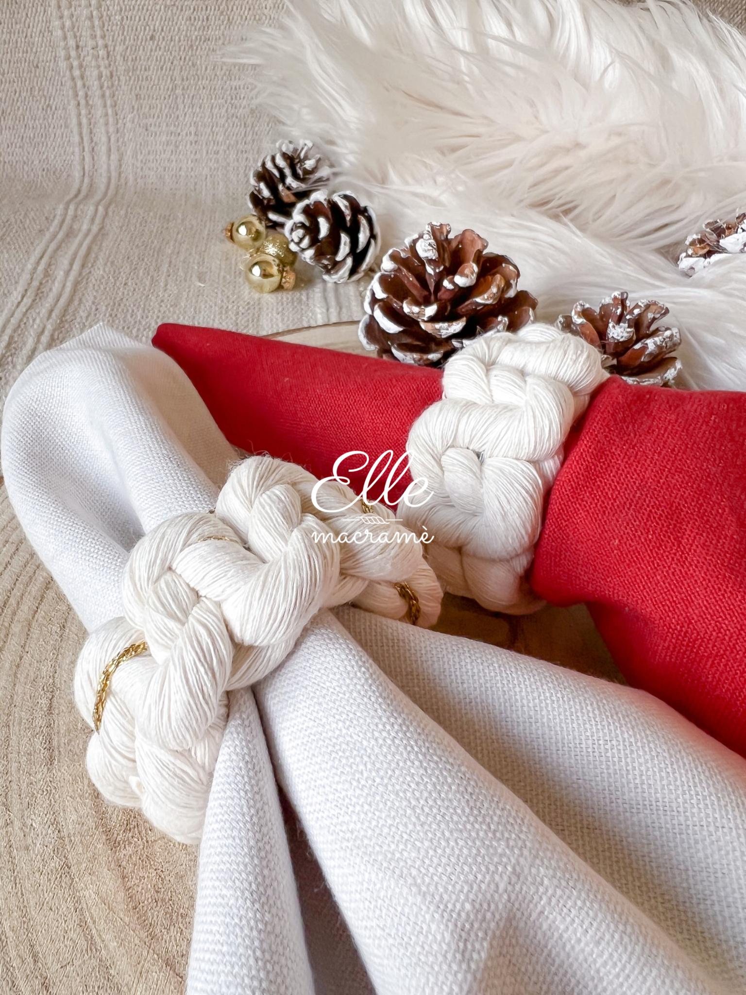 Macrame online napkin rings