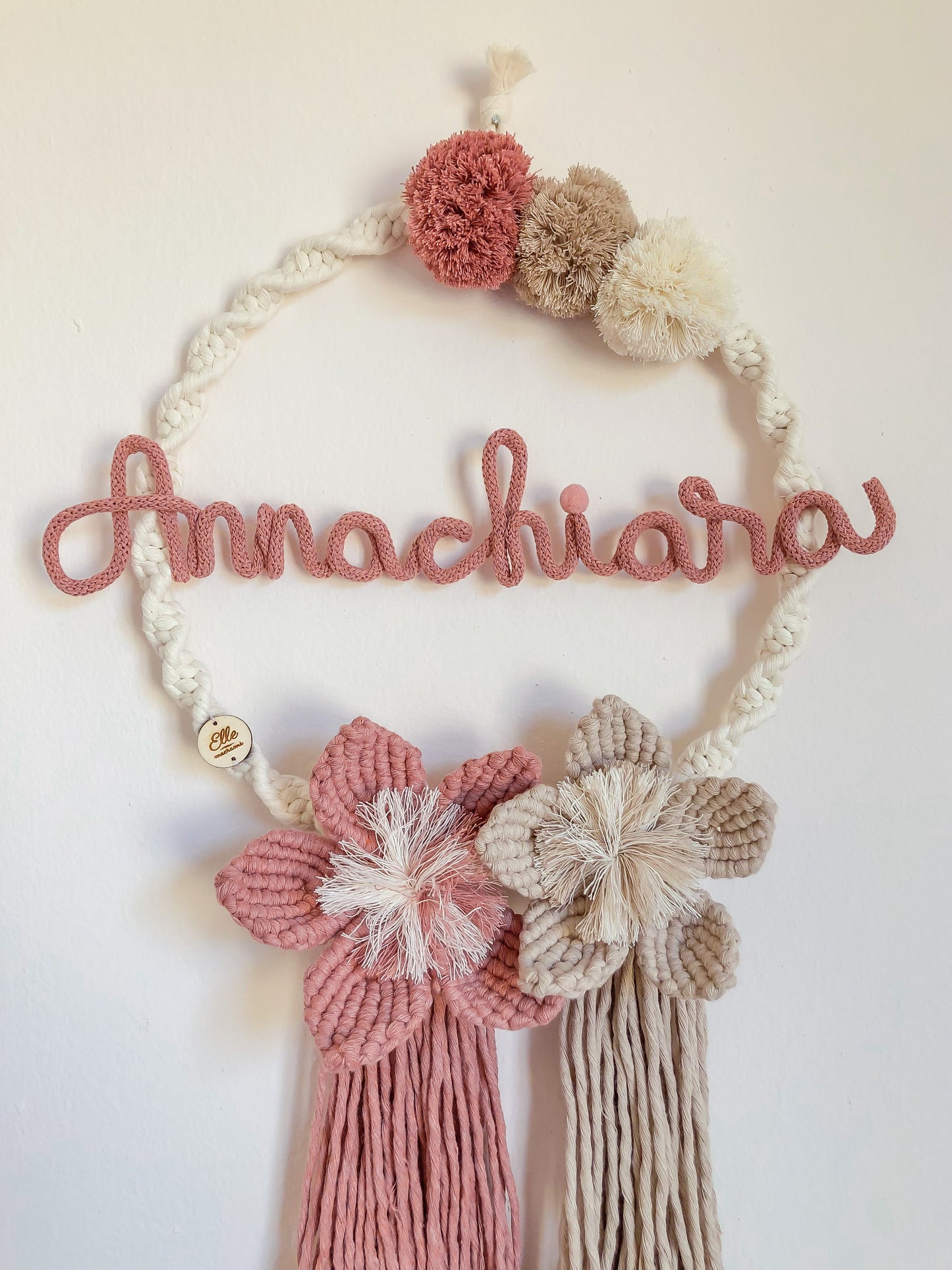 Birth Bow Flower & Pompon