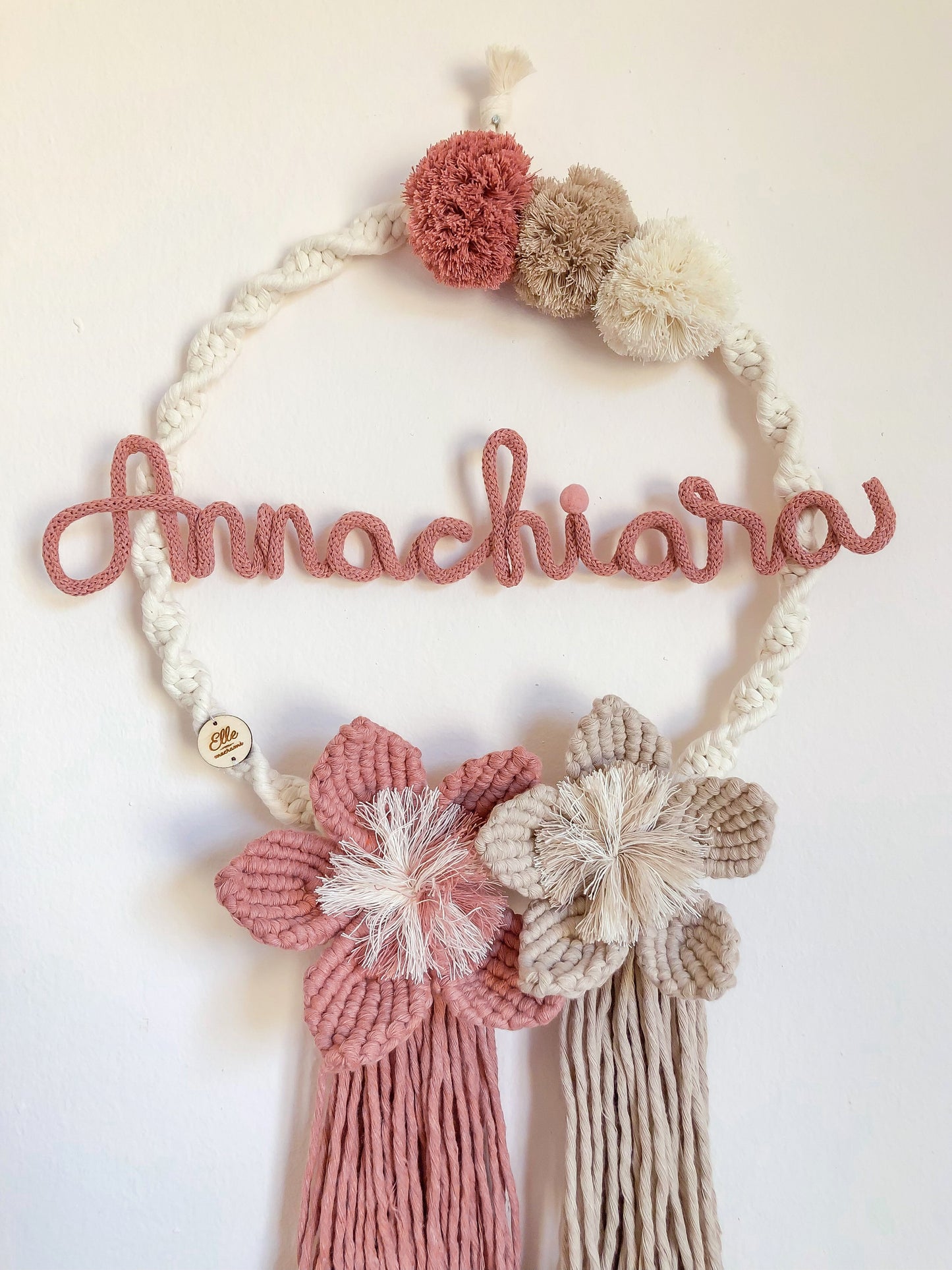 Birth Bow Flower & Pompon