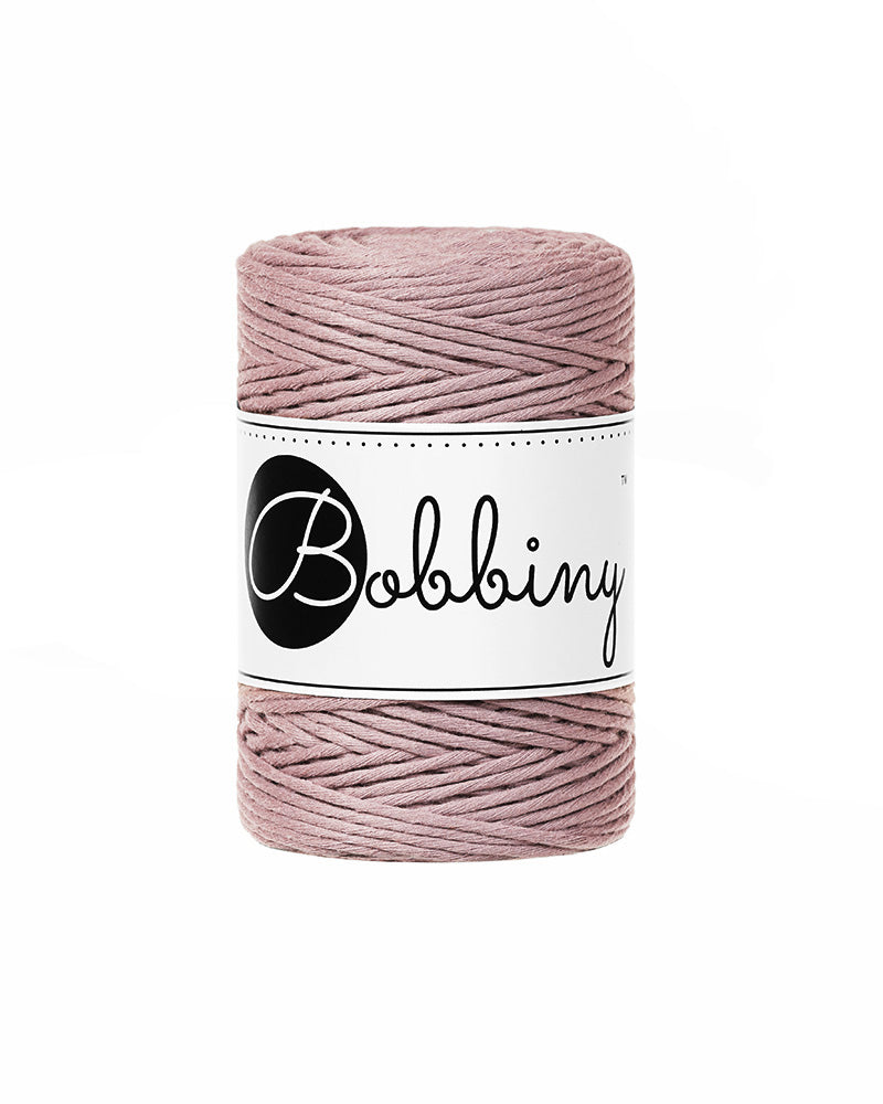 Junior Bobbiny 3 mm Macramé Braided Cord Rope 100m, 100% Cotton Junior Bobbiny 3 mm Macramé Braided Cord Rope 100m, 100% Cotton