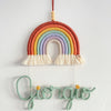 Fiocco Nascita Personalizzato Arcobaleno in Macramè -  7 Archi