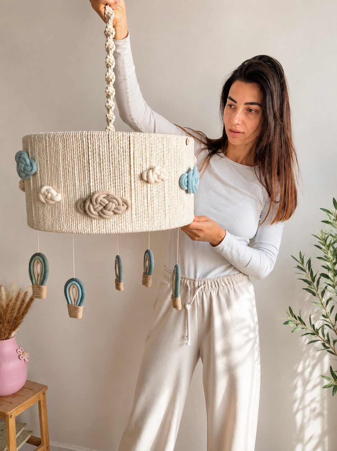 Lampadario Mongolfiere in Volo