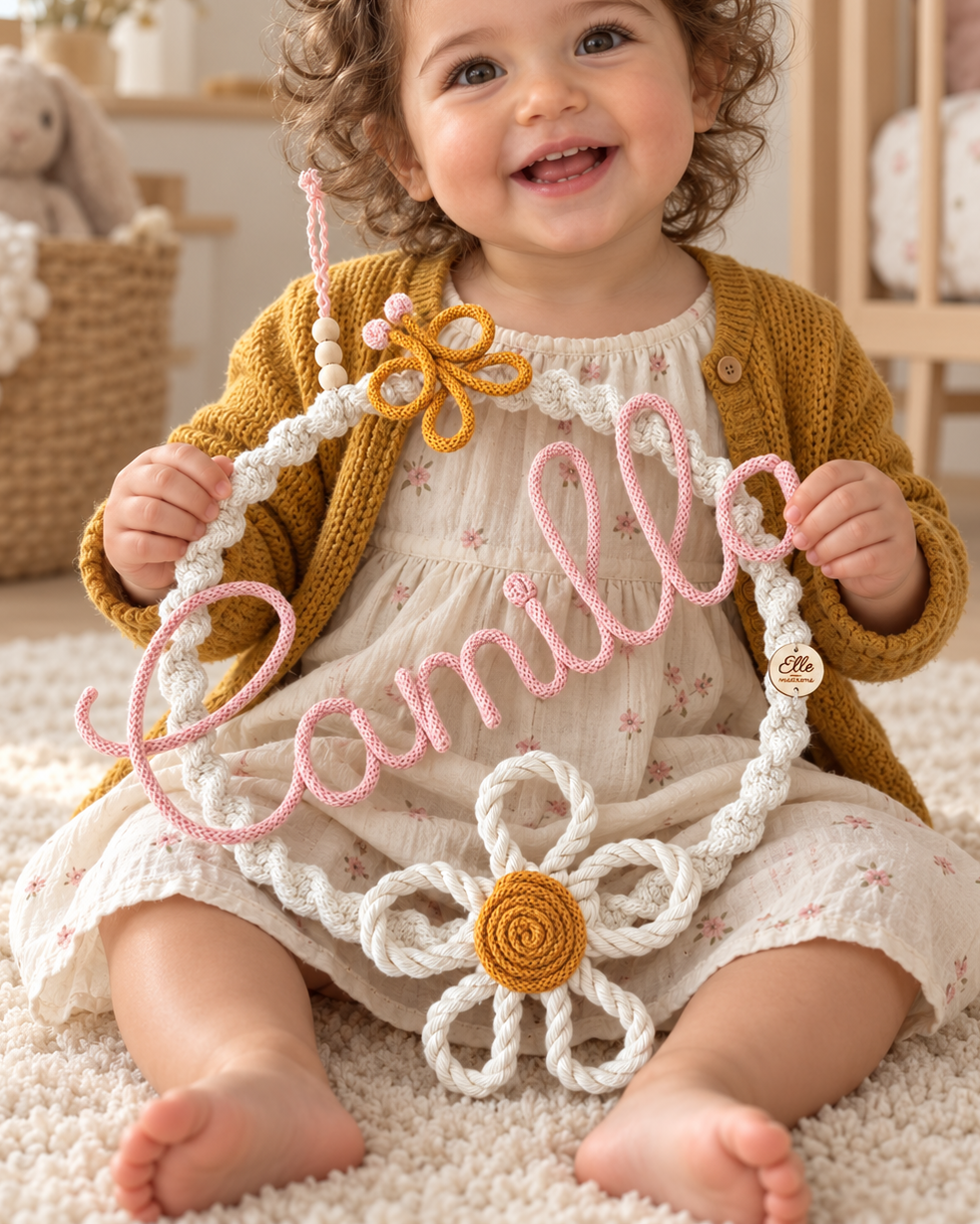 Fiocco Nascita Daisy - Regalo Nascita con Nome Personalizzato