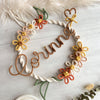 Fiocco Nascita Personalizzato Camelia in Macramè