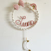 Fiocco Nascita Personalizzato Moonlight in macramè