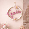 Fiocco Nascita Floreale Personalizzato in Macramè