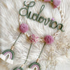 Fiocco Nascita Arcobaleni & Pompon