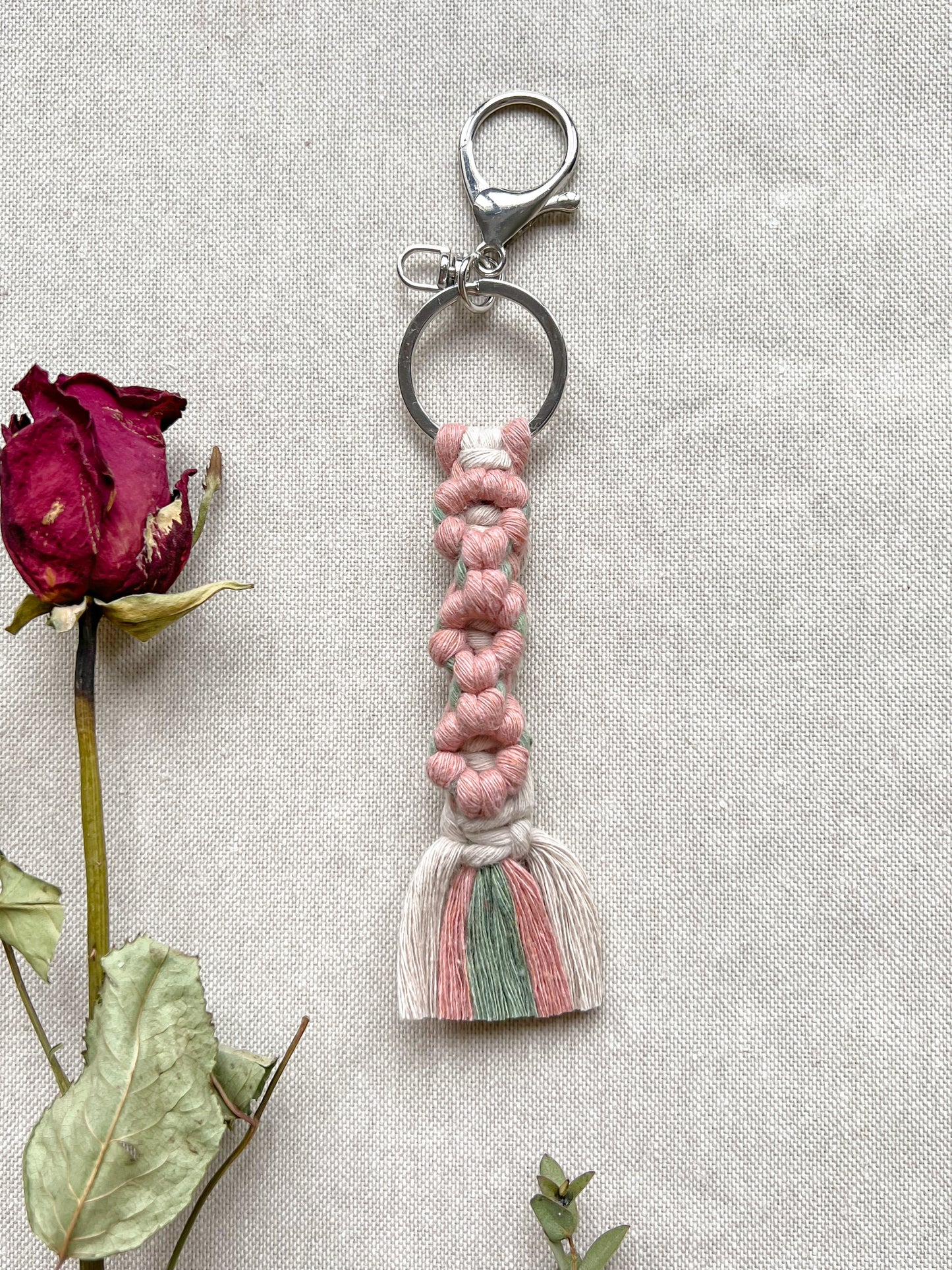 Flower keychain