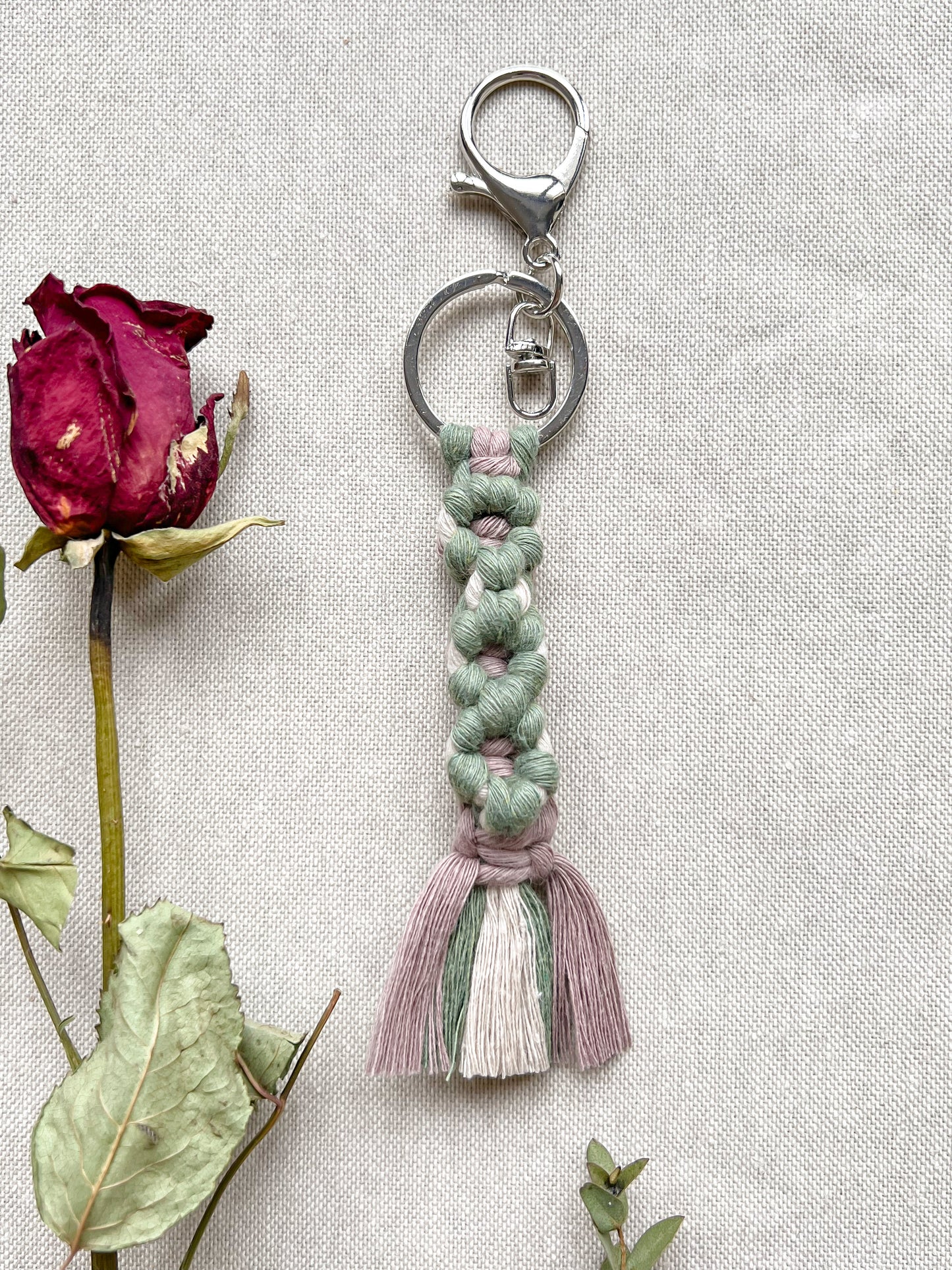 Flower keychain