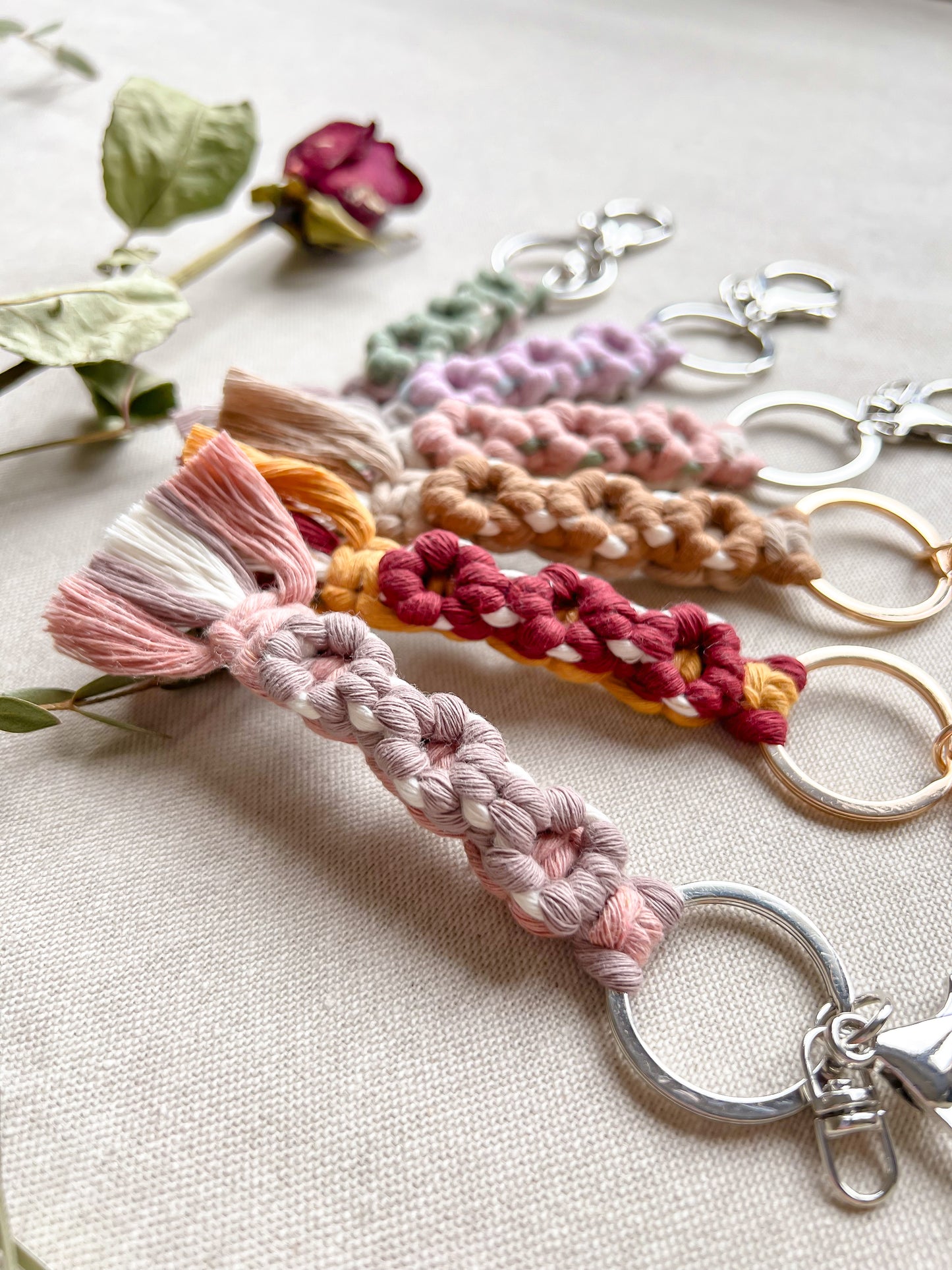 Flower keychain